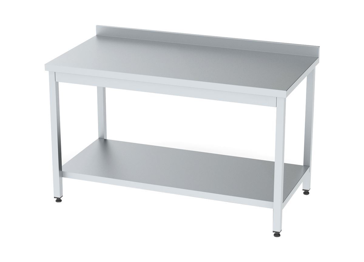 Work Table with Bottom Shelf