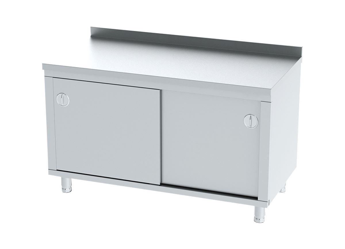 Work Table with Sliding Doors