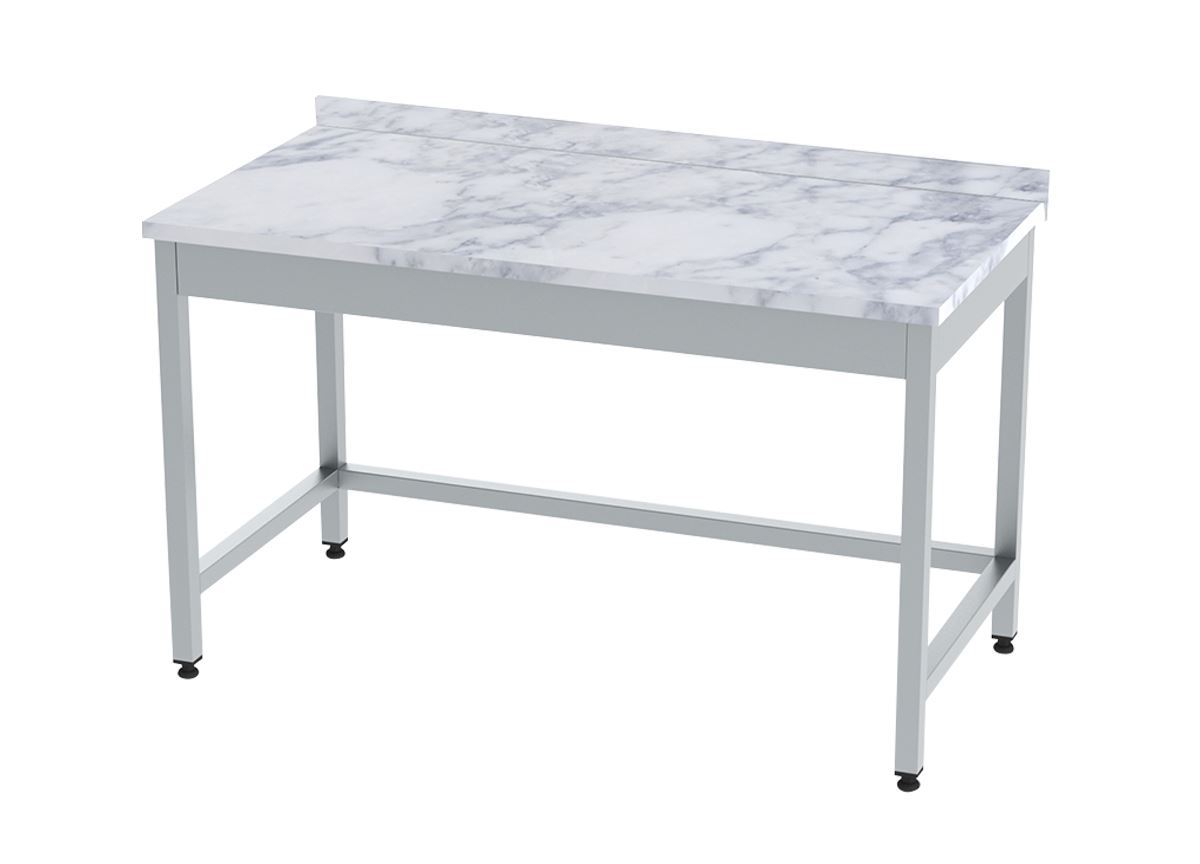 Marble Top Work Table without Bottom Shelf