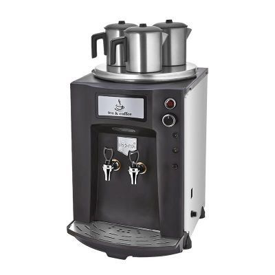 Remta DE10P Premium Jumbo Çay Makinesi, 3 Demlikli, 40 L, Elektrikli, Siyah