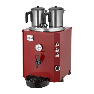 Remta DE11 Jumbo Çay Makinesi, 2 Demlikli, 23 L, Elektrikli, Kırmızı